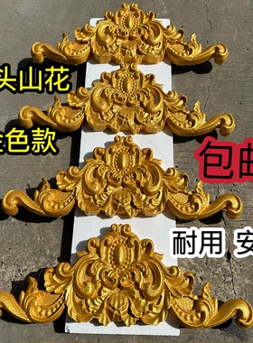 砂岩别墅浮雕金色成品欧式eps