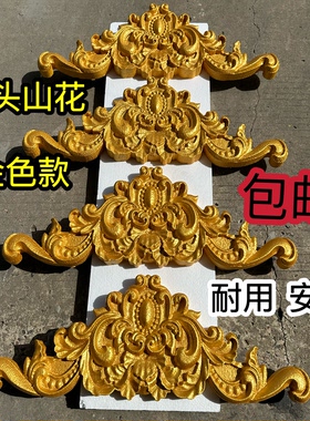 砂岩别墅浮雕金色成品欧式eps