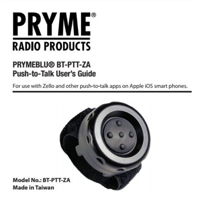 PRYME蓝牙无线控制器BT-PTT-ZA 适用于IPHONE ZELLO专用控制器