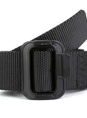 尼龙速干编织帆布男士户外腰带黑色3.8cm战术皮带内腰带裤带百搭