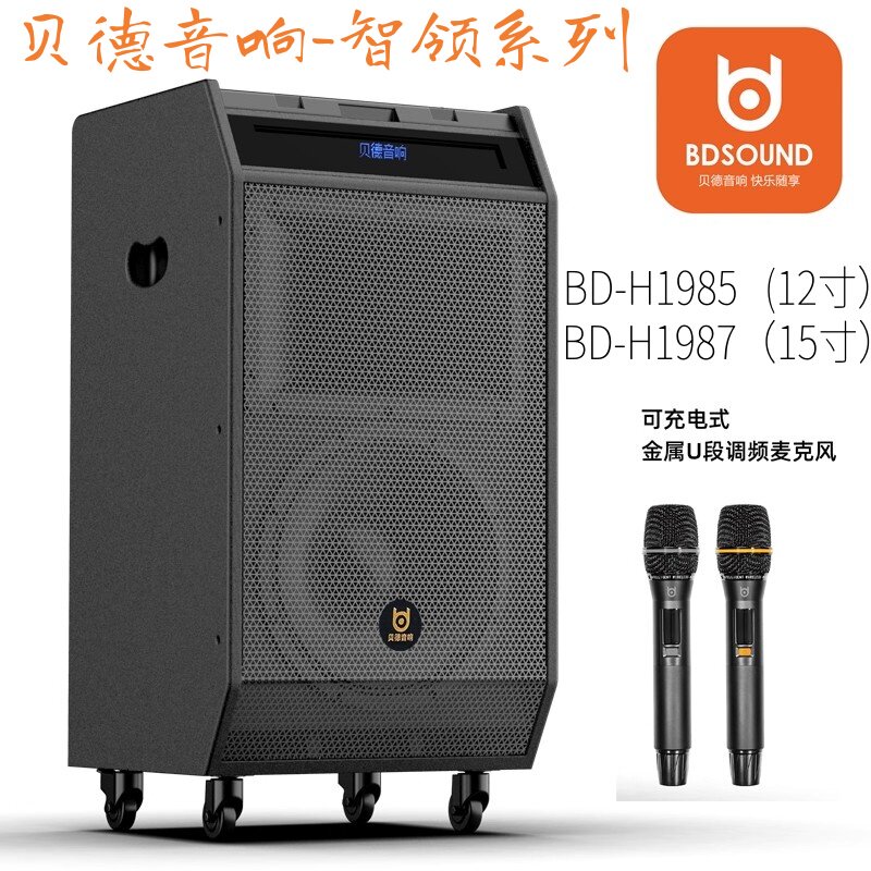 贝德音响智领1985/1987大功率1000W专业户外演出K歌广场15寸音箱