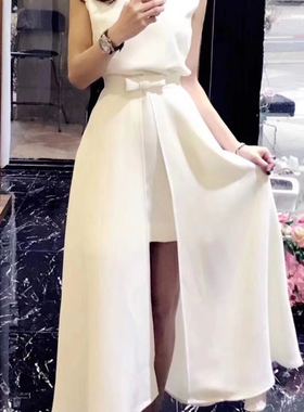 新款连衣裙两件套收腰显瘦高端聚会飘逸长裙小个子胖MM可定制