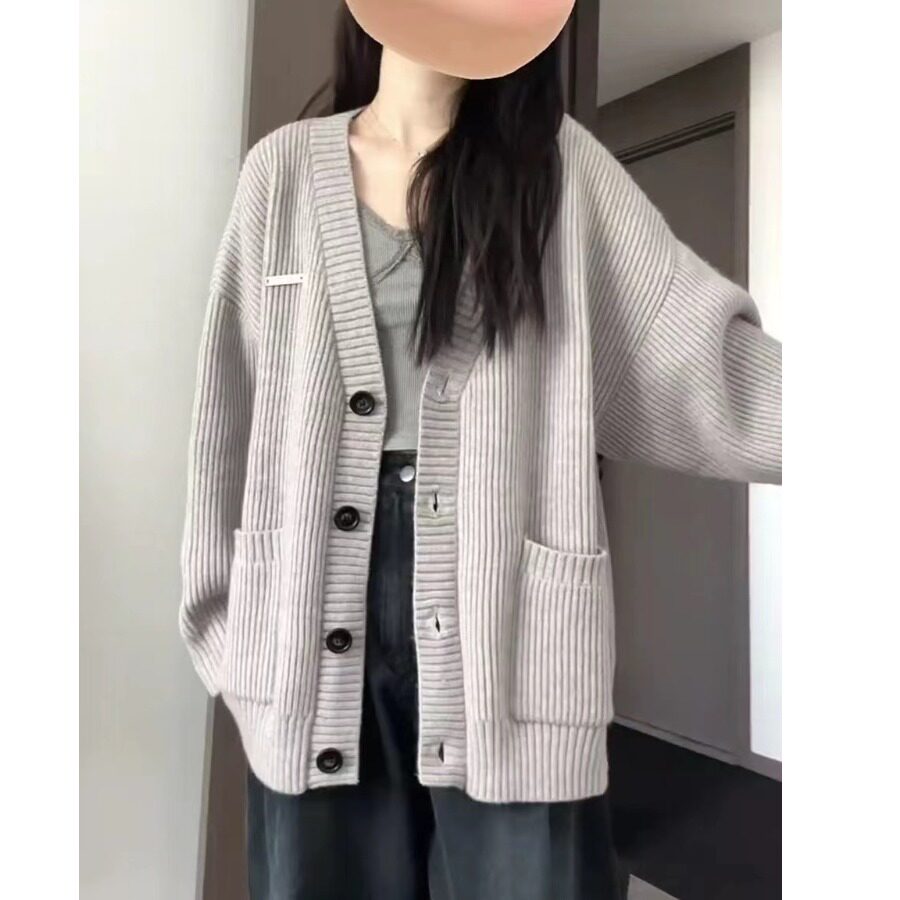 带标2026秋冬新款毛衣女慵懒毛衣