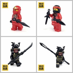 台湾Minifig.Cat第三方人仔武器日式忍者日本武士道苦无剃刀骑枪