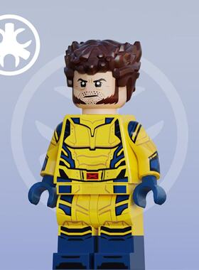 预售定金 chipchipcustom 定制第三方人仔 死侍与金刚狼 漫威积木