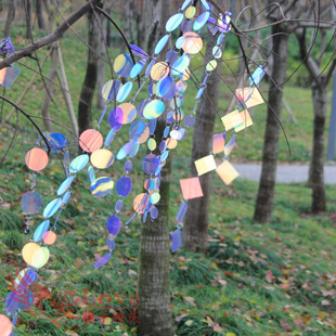 新款婚庆道具幻彩珠片婚礼创意装饰珠片串亮片帘舞台背景装饰