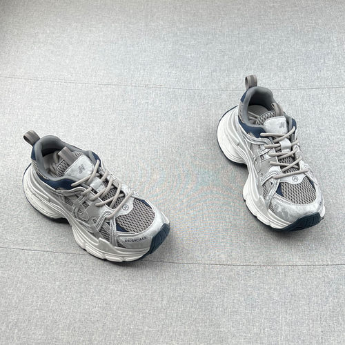 米家系带防滑厚底增高老爹鞋女