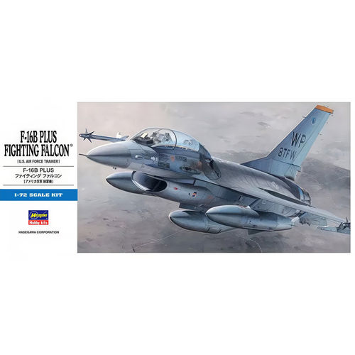 长谷川 拼装模型 00444 D14 1:72 F-16B 战隼 战斗机 增强型