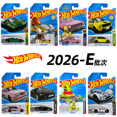 风火轮合金小车收藏车模26E批次帕加尼风神辛普森奥迪雪糕筒