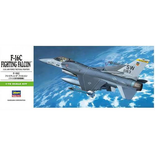 长谷川 拼装模型 00232 B2 1:72 F-16C 战隼 战斗机 飞机模型