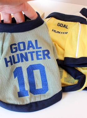 25新款帅气T恤背心宠物猫咪比熊雪纳瑞泰迪犬狗狗衣服春夏装薄款