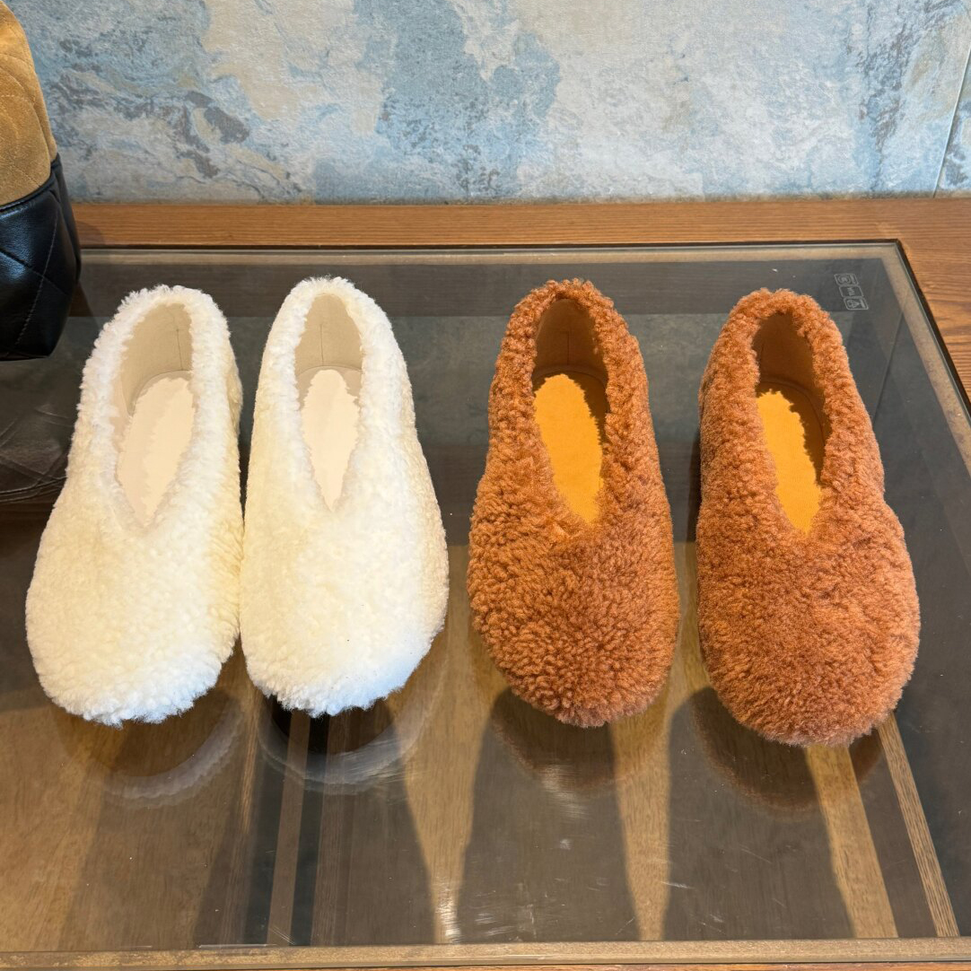 羊皮毛一体~羊羔毛单鞋女毛毛鞋