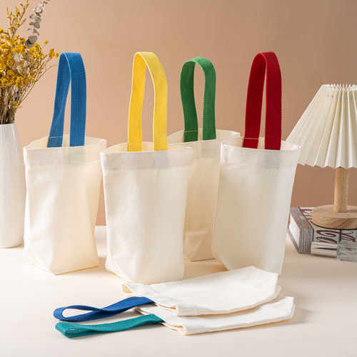 小清新简约帆布手提袋