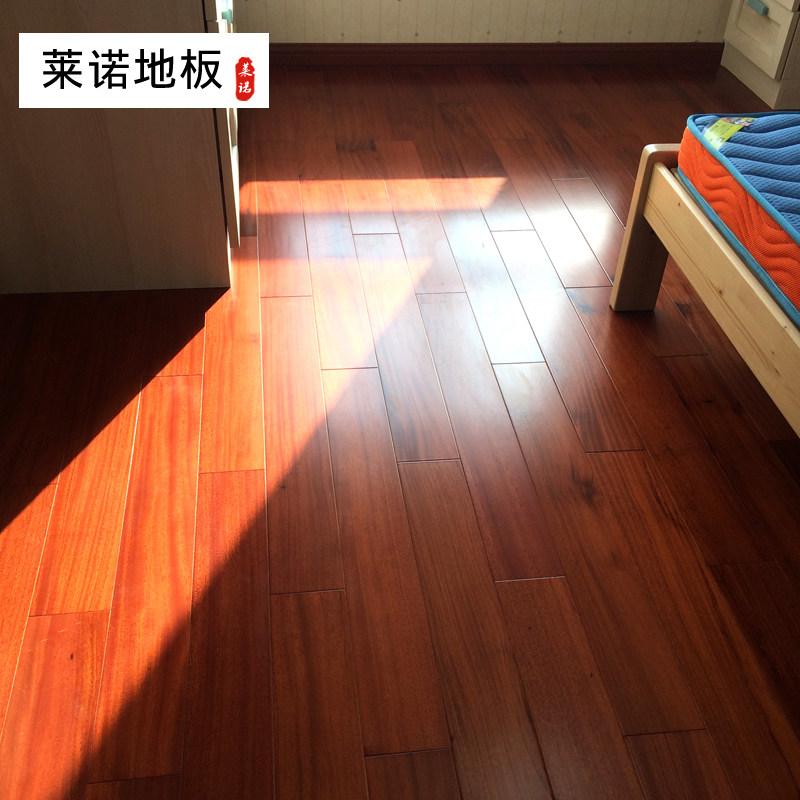 莱诺纯实木地板圆盘豆绿柄桑原木非洲环保18mm家用厂家直销3色