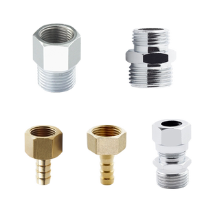 3分转4分燃气管接头M18内丝转换接头6分天然气连接管三分外牙煤气