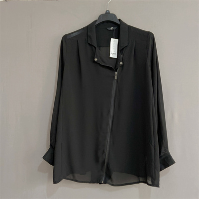 大码女装夏装宽松雪纺衬衫防晒衣