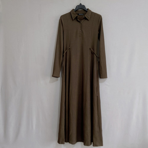 外贸欧单lc*大码女装长款衬衫连衣裙long shirt dress