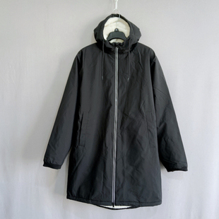欧单*大码女装秋冬季中长款连帽派克服羊羔绒外套棉衣long jacket