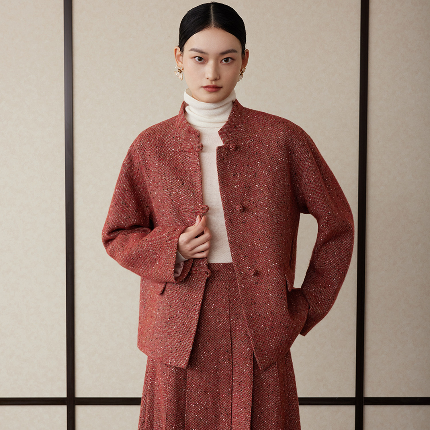 如意连云【素韵】冬新款立领毛呢棉服女新中式国风盘扣夹棉短外套,女装/女士精品,棉衣/棉服,淘宝优惠券,粉丝福利购,淘宝优惠卷