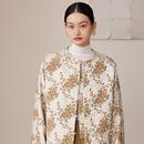 如意连云 国风珍珠扣棉服 竺晏 雪尼尔织金提花夹棉外套女新中式