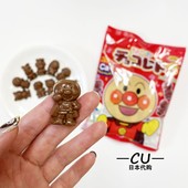 日本宝宝零食不二家面包超人儿童含茶多酚护齿牛奶巧克力糖69g