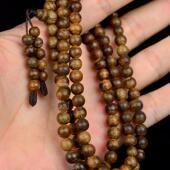 99沉水浮达拉干老料沉香手串6mm108粒天然保真男女佛珠手链念珠