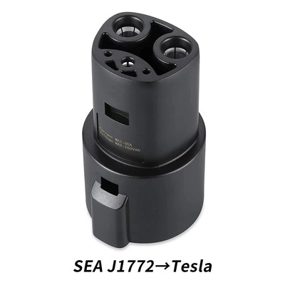 直销转换器适配器美标SEA J1772转接Tesla特斯拉充电枪转换头