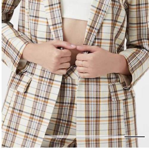 格纹女装外套简约格子复古