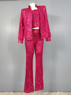 外贸单家春季新款性格辣妹显瘦纯欲风高级感韩系温柔上衣背心裤子