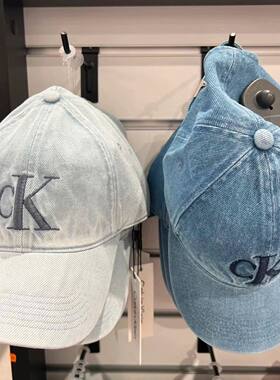 韩国正品CK帽子JENNIE同款鸭舌帽男女显脸小百搭防晒软顶棒球帽