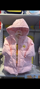 特价B.Duck小黄鸭冬季女宝童装外套5616118中长款羽绒服卡通宝宝