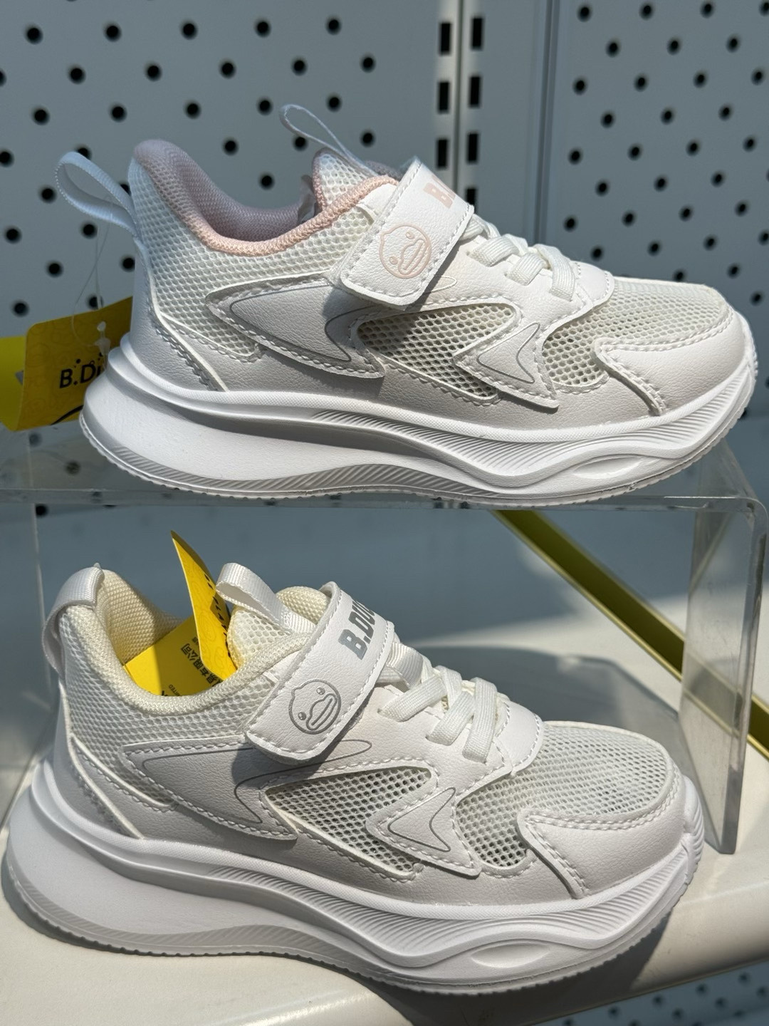 B.Duck24春夏网面透气男女童鞋小白鞋B1586303休闲运动鞋轻盈百搭