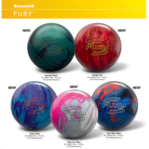 Brunswick品牌26年新款FURY 直线/飞碟保龄球 推荐短油路线打法