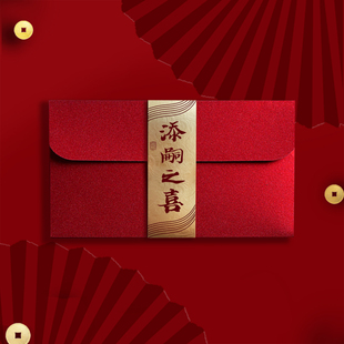 添嗣之喜红包生子祝福利是封生小孩宝宝出生贺喜加厚千元款红包袋