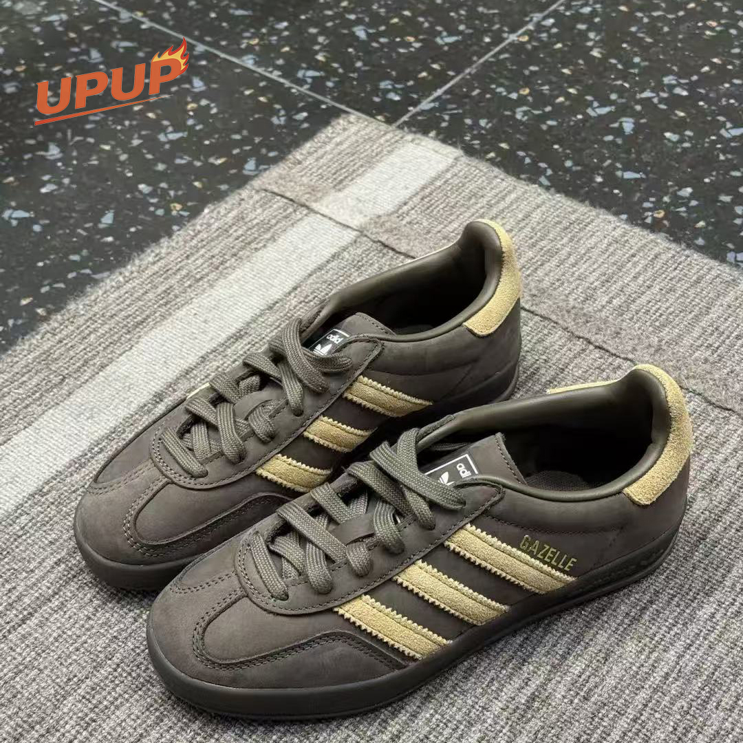 AdidasGAZELLEINDOOR卡其板鞋