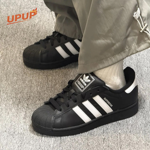 Adidas阿迪达斯贝壳圆头Superstar 男女JI0079 2黑白低帮休闲板鞋