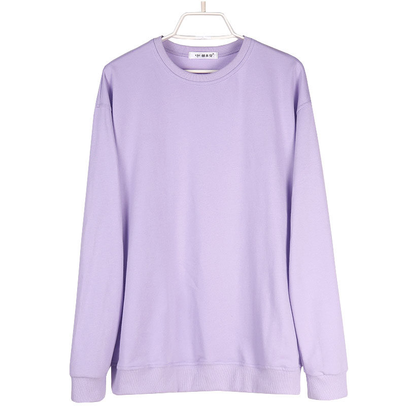 0767-6纯棉时尚爱心韩版慵懒风圆领卫衣女装秋宽松显瘦外套卫衣女