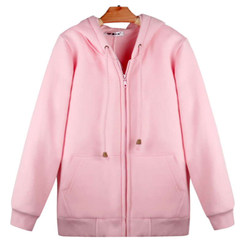 纯棉卫衣女宽松大码韩版2024年连帽开衫双层加厚加绒春装ins上衣