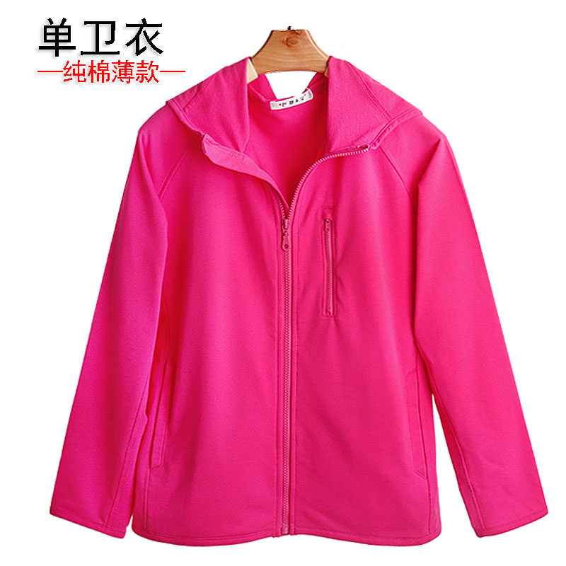 运动百搭卫衣外套女拉链连帽街头休闲风开衫纯棉卫衣0270薄款上衣