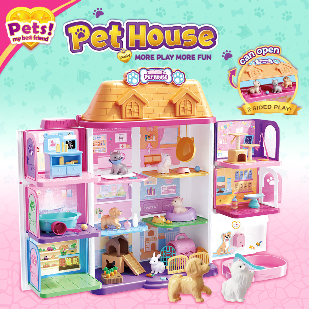 安丽莉山姆同款豪华宠物屋儿童过家家玩具女孩子化妆换装巴比礼物,玩具/童车/益智/积木/模型,过家家玩具,淘宝优惠券,粉丝福利购,淘宝优惠卷