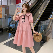 夏装 孕妇连衣裙夏款 孕妇装 新款 遮肚裙子 两件套纯棉孕妇裙2025夏季