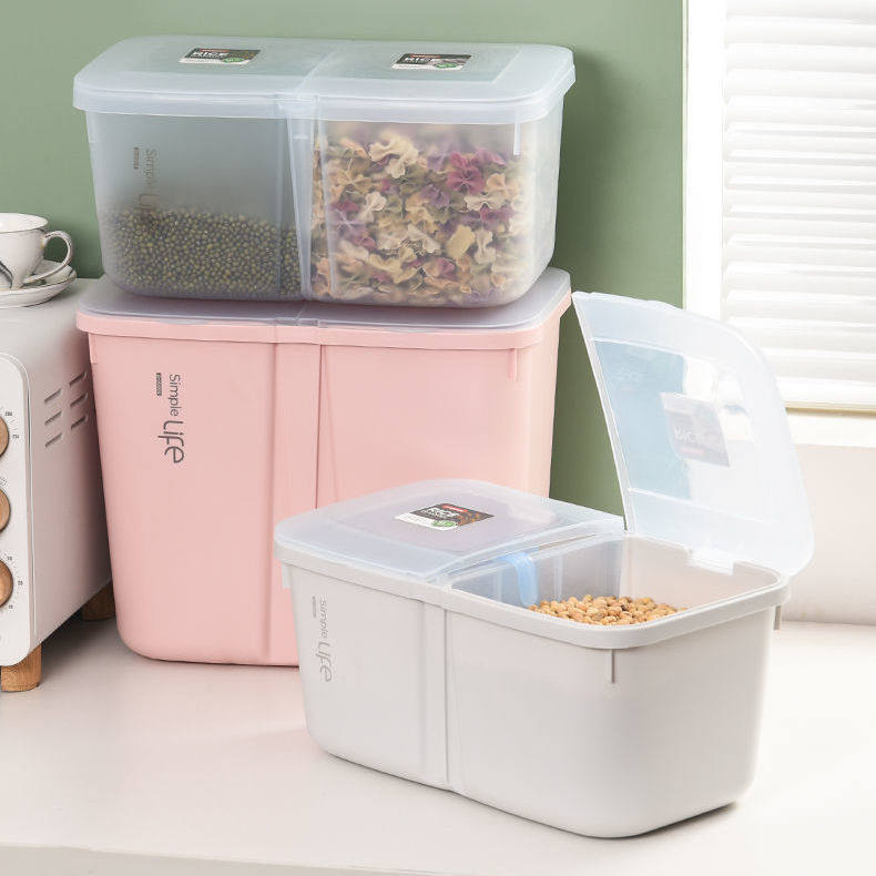 10/20斤加厚米桶家用防虫防潮密封桶面粉储存罐装五谷分格收纳盒