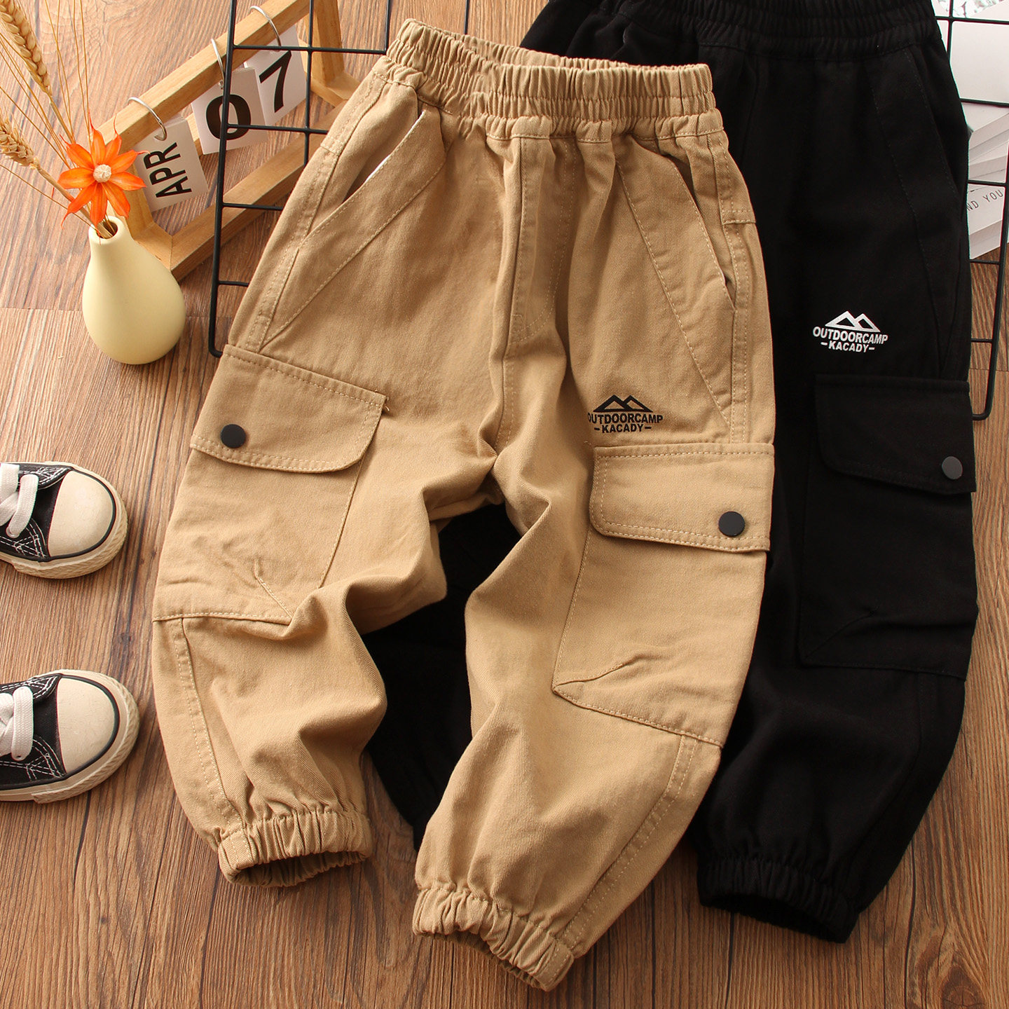 男童裤子春秋款2025秋装新款儿童工装裤纯棉男孩宝宝秋季休闲长裤,童装/婴儿装/亲子装,裤子,淘宝优惠券,粉丝福利购,淘宝优惠卷