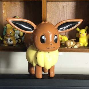 神奇宝贝宠物小精灵口袋怪物上弦可动玩具皮卡丘 伊布公仔玩具