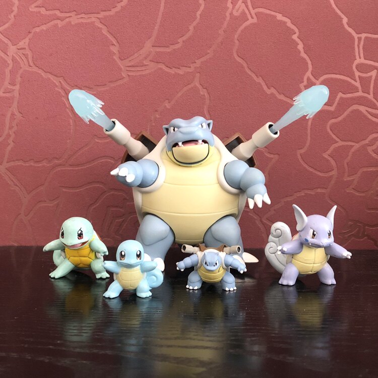 神奇宝贝宠物小精灵大号可动可发射wct水箭龟高10厘米散货