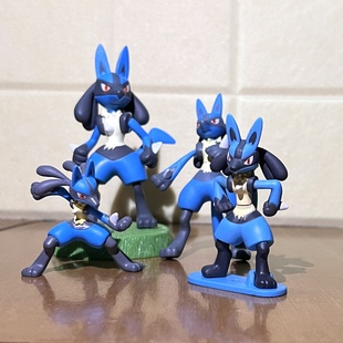 神奇宝贝口袋怪兽可动利卡路欧TOMY鲁卡利欧WCT可动路卡利欧