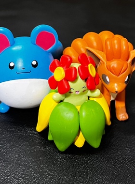 神奇宝贝宠物小精灵口袋怪兽口袋妖怪公仔美版玛丽露六尾美丽花