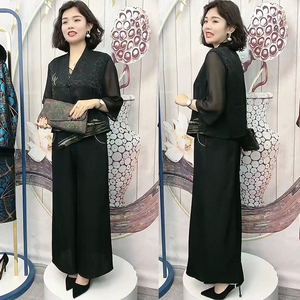 香云纱真丝上衣女中年妈妈盘扣设计感中国风桑蚕丝小开衫短款外套