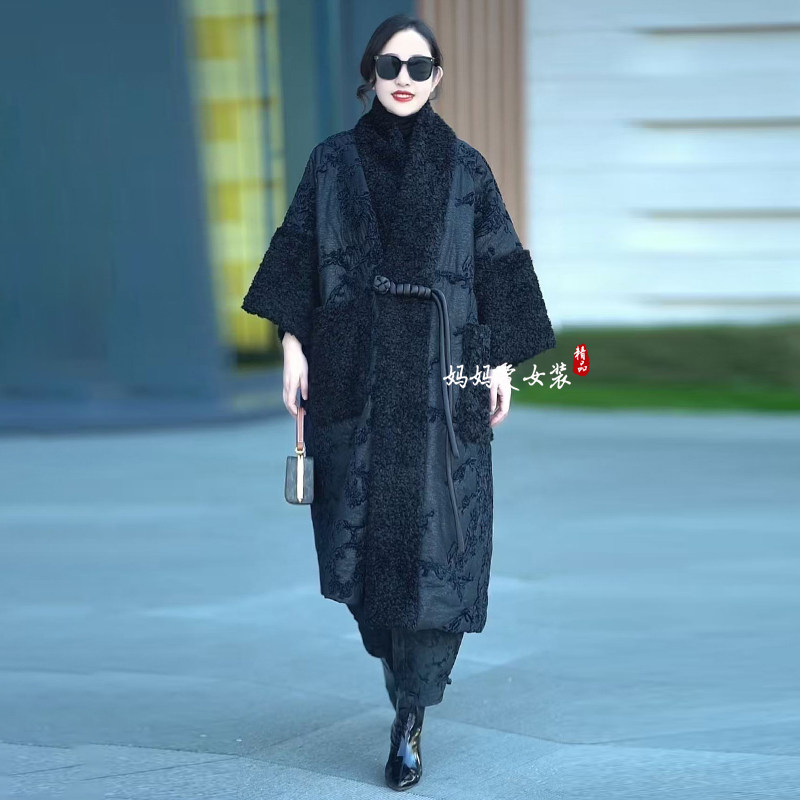 欧货冬季妈妈装贵气雪尼尔刺绣提花加厚大衣时尚保暖棉服风衣外套,女装/女士精品,风衣,淘宝优惠券,粉丝福利购,淘宝优惠卷