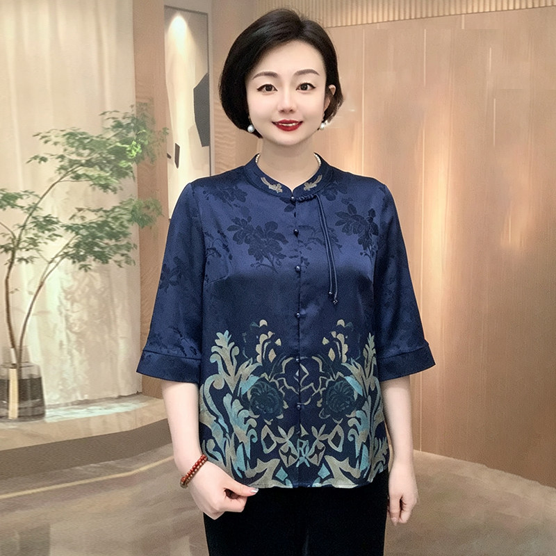 高品质！新中式国风醋酸旗袍上衣